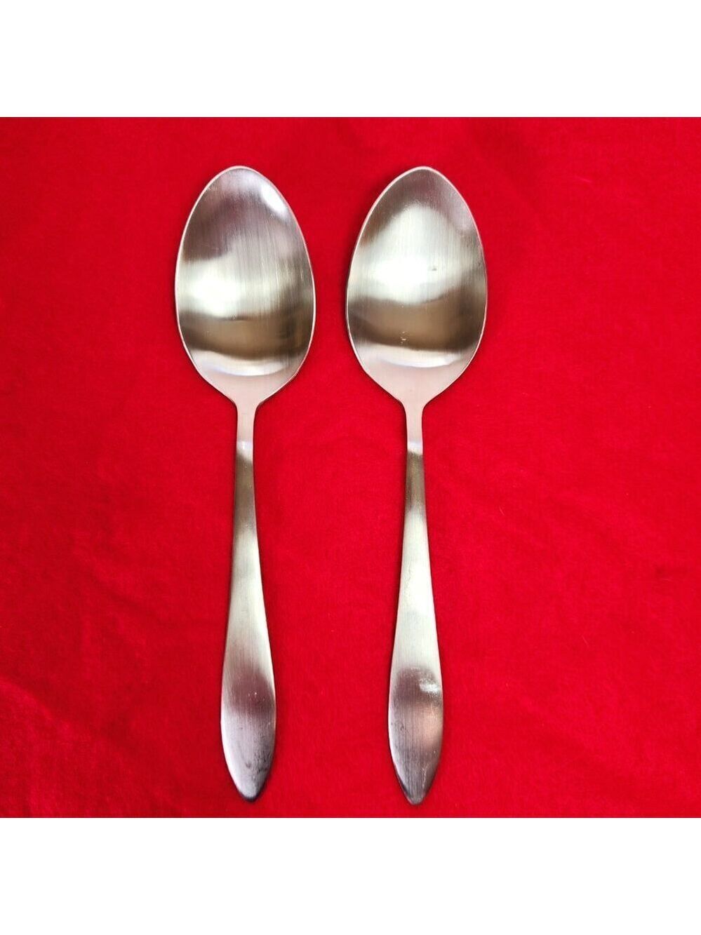Oneida Serving Spoons Set of 2 Mooncrest Pattern 8"  Long